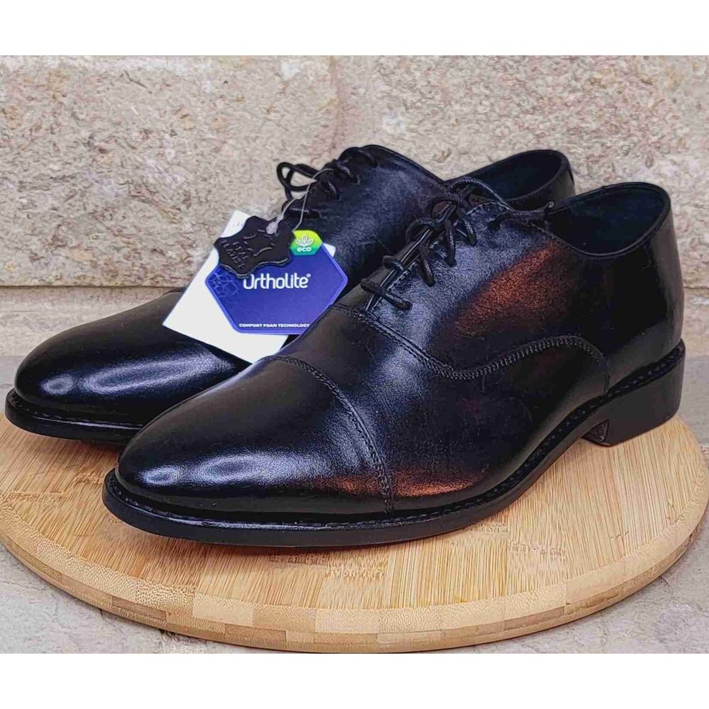 Anthony Veer Clinton Cap Toe Oxford Leather Dress Size 10 EE (Wide)